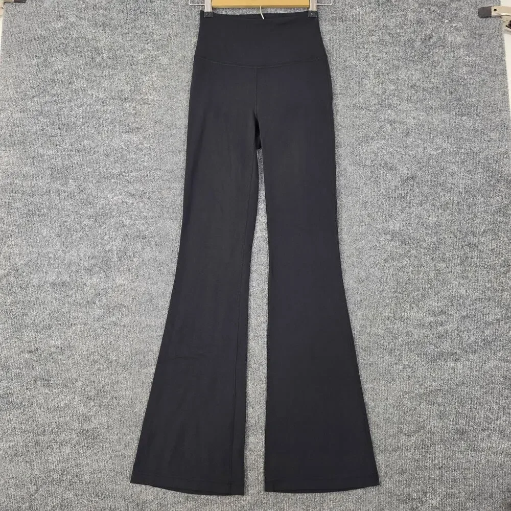 Lululemon Leggings Womens 4 Groove Nulu High Rise Flared Pant Black Yoga Pilates